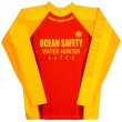 画像1: 【ネコポス対象商品】長袖 ラッシュガード (ocean safety) / ライフセーバー・ユニフォーム【カスタムオーダー対応可】 (1)