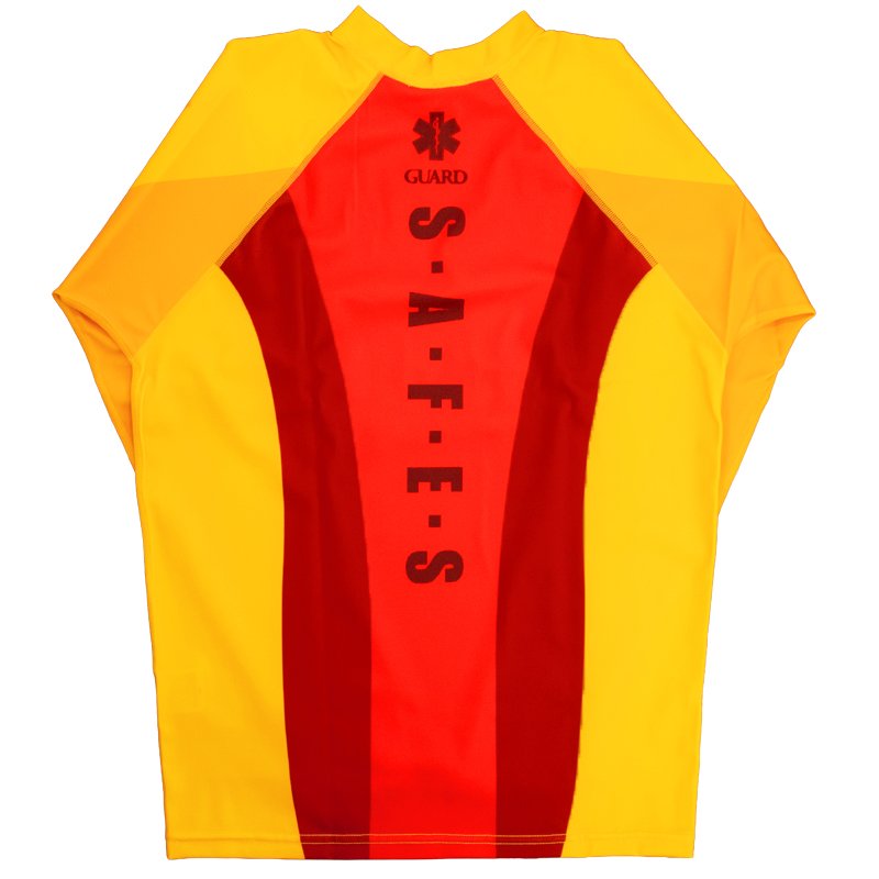 画像2: 【ネコポス対象商品】長袖 ラッシュガード (ocean safety) / ライフセーバー・ユニフォーム【カスタムオーダー対応可】 (2)