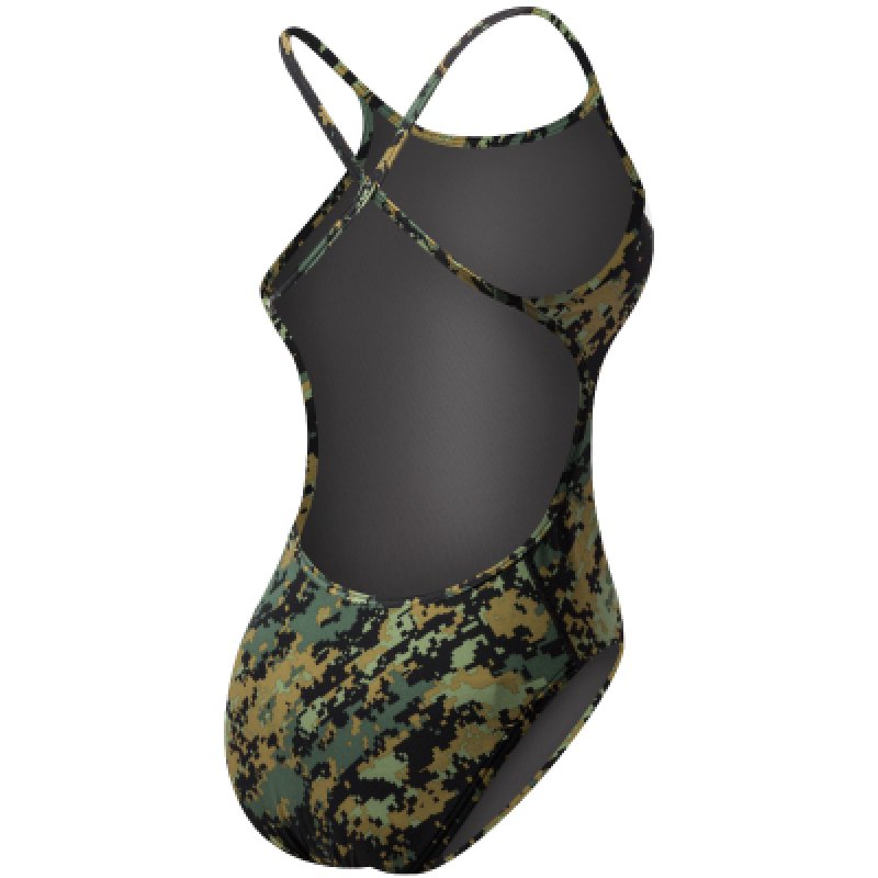 画像2: 【アウトレット|XXSサイズ】TYR USAモデル 女性練習水着(ワンピース フレックスバック_グリーン) (2)
