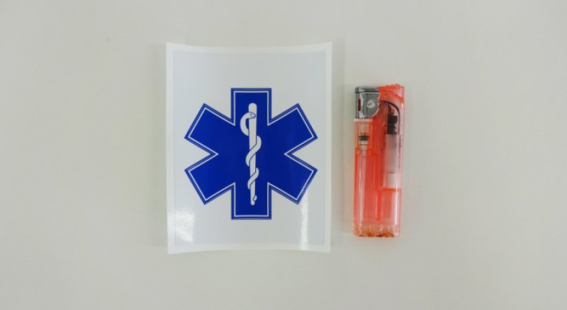 画像5: 【ネコポス対象商品】 【7センチ角】16スターオブライフ(STAR OF LIFE) ステッカー 7cm×7cm (5)