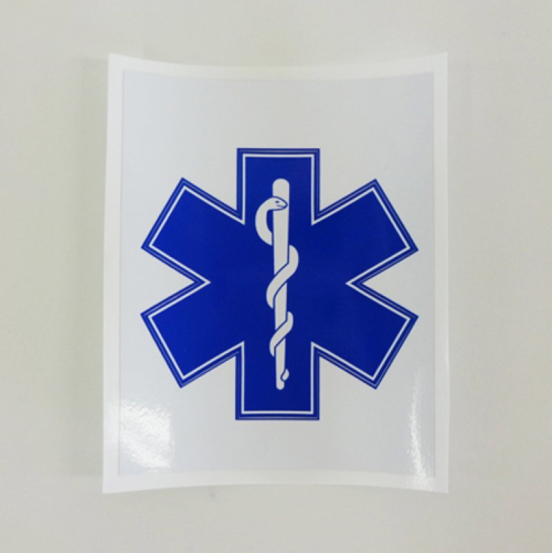 画像3: 【ネコポス対象商品】 【7センチ角】16スターオブライフ(STAR OF LIFE) ステッカー 7cm×7cm (3)