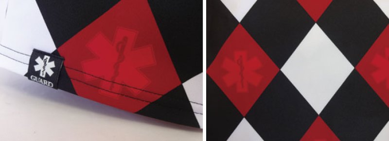 画像4: 【ネコポス対象商品】【アウトレット】サーフパンツ GUARDオリジナル 昇華プリント 【アーガイルチェック】 (4)