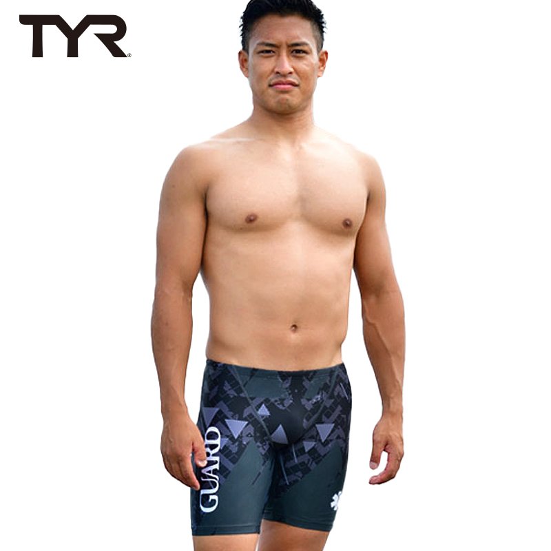 画像1: 【アウトレット】 男性水着GUARD（ガード）×TYR(ティア）ドロップ【メンズジャマー ハーフパンツ】 (1)