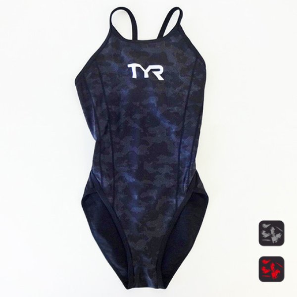 画像1: TYR (ティア) 18フレックスバックワンピース(POWERFIT) 競泳 水着 レディース (1)