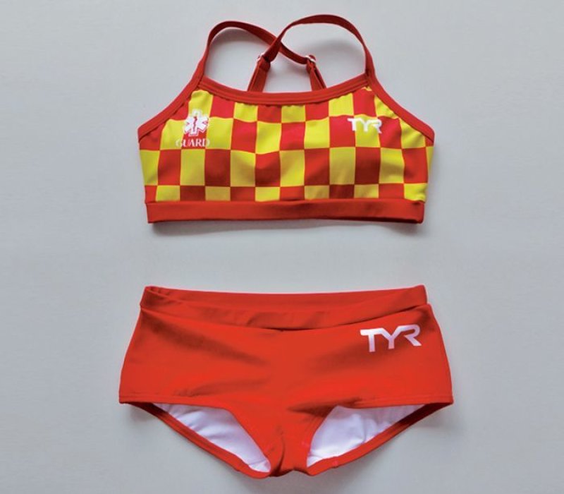 画像4: 【アウトレット】GUARD×TYR水着 チェッカー柄ワークアウトビキニ WGARD-18S (4)