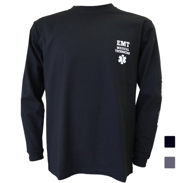 画像1: 長袖Ｔシャツ EMT&WATERPATROLデザイン　LS-256 (1)