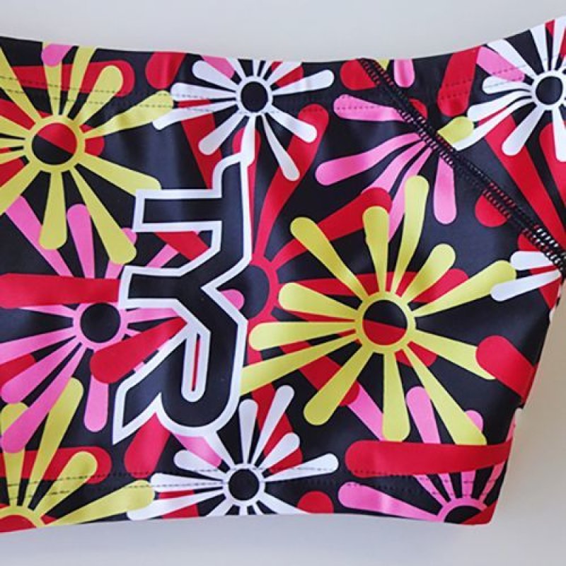 画像3: 【アウトレット｜レッドSサイズ】TYR 水着 トレーニング用 (フラワー)｜ボクサータイプ  (3)