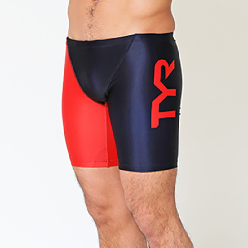 画像4: TYR メンズ練習用競泳水着 ツートーンカラー｜GUARD限定デザイン ジャマータイプ (4)