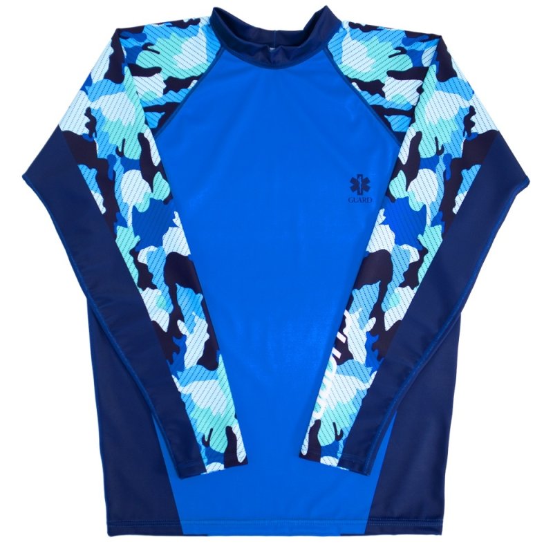 画像5: 【ネコポス対象商品】長袖 ラッシュガード (迷彩柄) オープンウォータースイミング・日焼け予防【カスタムオーダー対応可】 (5)