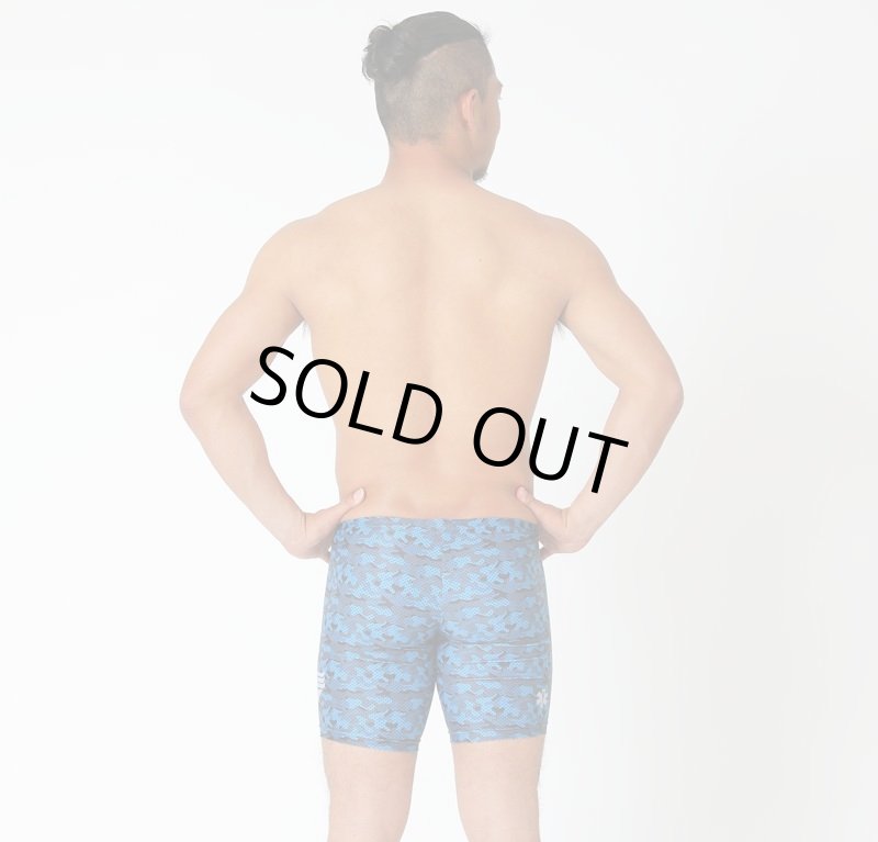 画像9: 【ネコポス対象商品】【アウトレット】TYR メンズ練習用競泳水着 園田モデル カモフラデザイン｜GUARD限定デザイン ジャマータイプ (9)