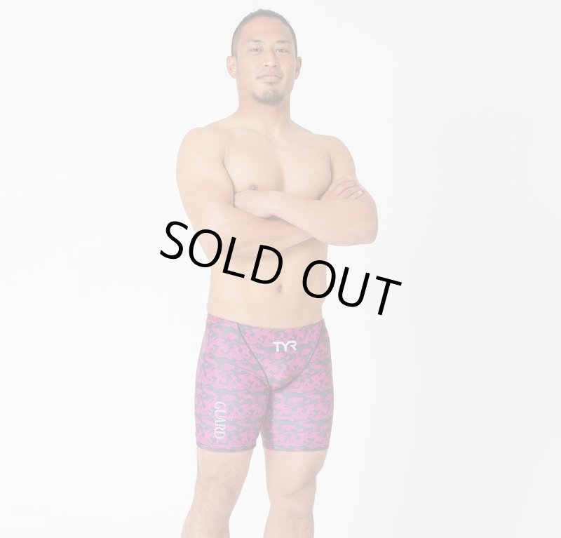画像6: 【ネコポス対象商品】【アウトレット】TYR メンズ練習用競泳水着 園田モデル カモフラデザイン｜GUARD限定デザイン ジャマータイプ (6)
