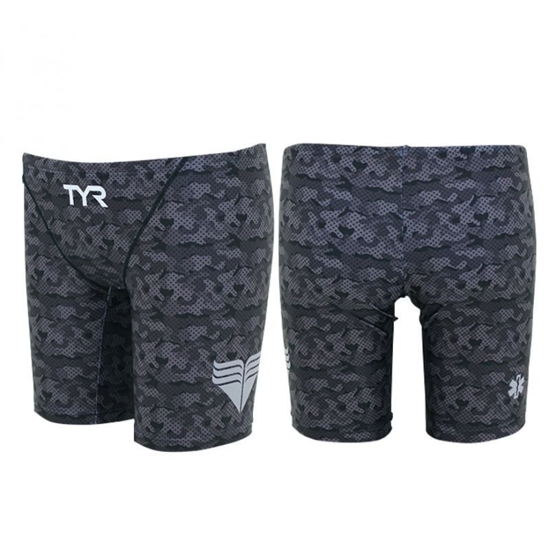 画像4: 【ネコポス対象商品】【アウトレット】TYR メンズ練習用競泳水着 園田モデル カモフラデザイン｜GUARD限定デザイン ジャマータイプ (4)