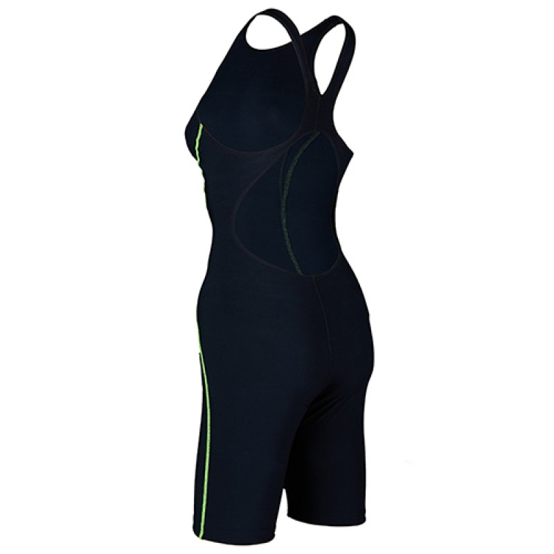 画像3: 【特価品｜返品交換不可（Mサイズ）】MPチーム MPULSE (エムパルス）ウーマンズ スイムウェア BK/YL  FINA認証 高速水着 (3)