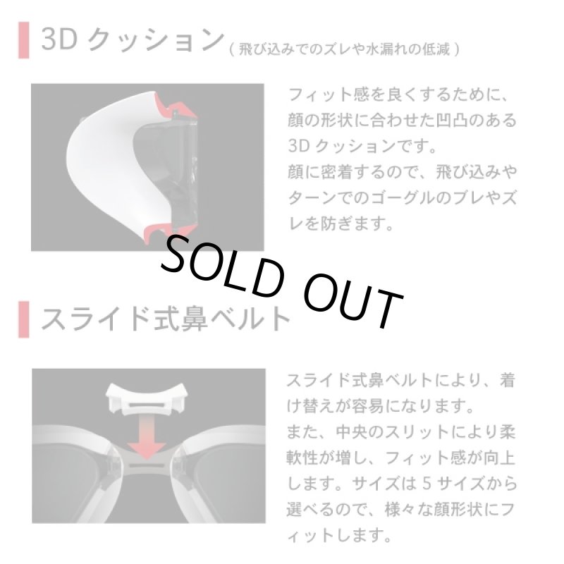 画像7: 【World Aquatics承認】SWANS VALKYRIE SR-72NPAFAB-NAV｜レーシングゴーグル　ノーマル・カラーレンズ (7)