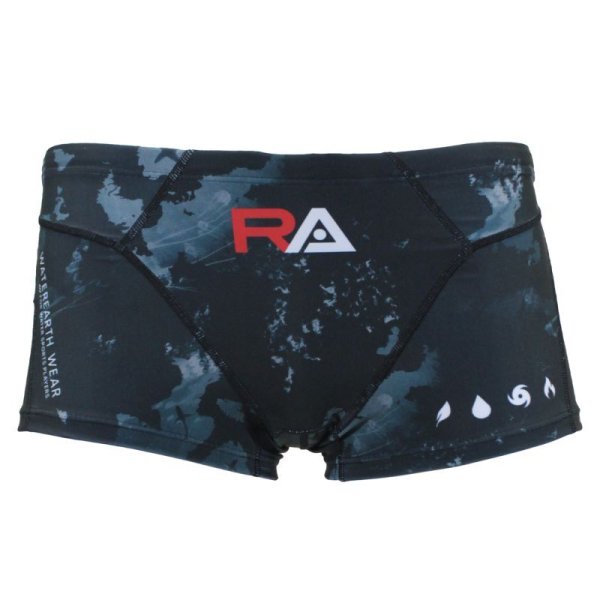 画像1: RA / 男性 水着 競泳 (ボクサー) MEN'S BOXER-PENTAGON CUT UNDERWATER WORLD (1)