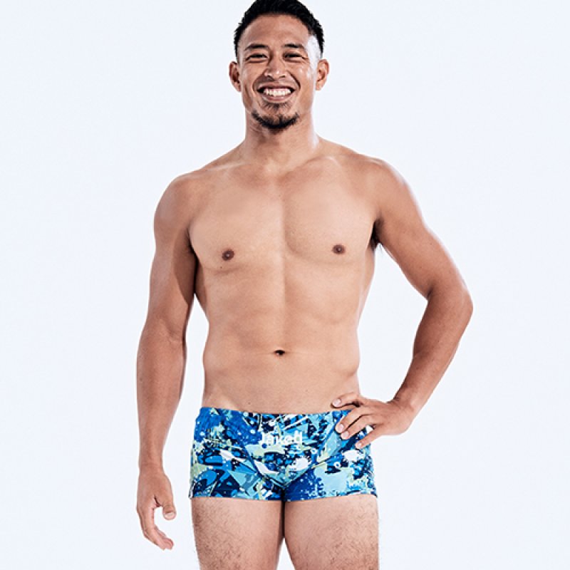 画像14: Jaked メンズ練習用競泳水着 園田モデル Magma｜ライフセーバー向け耐久性抜群ボックス型 (14)