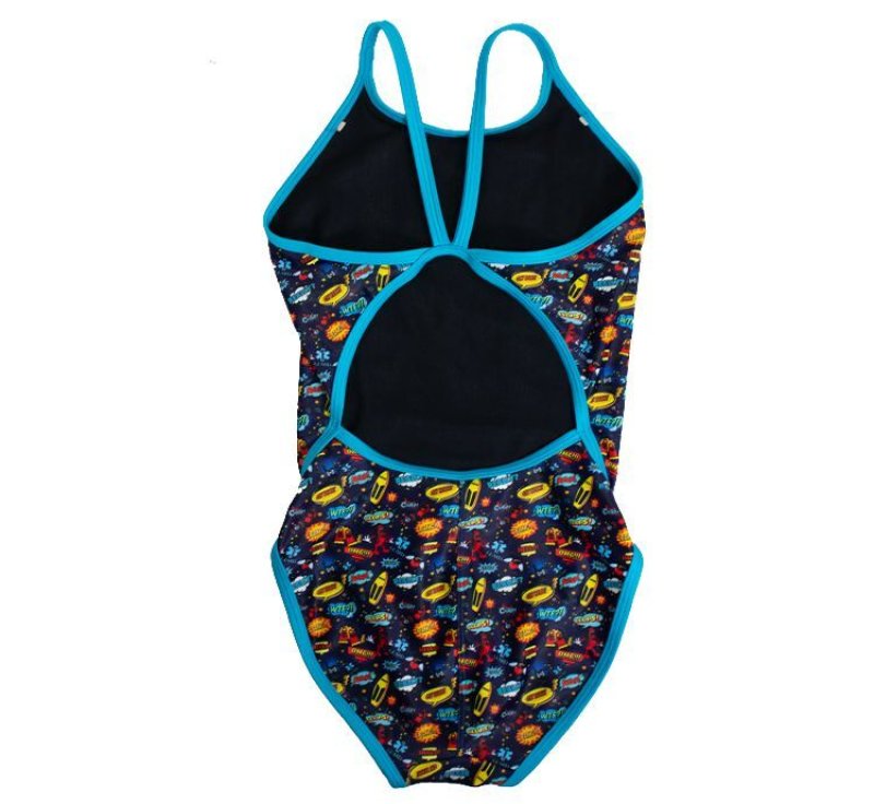 画像3: 【ネコポス対象商品】GUARD (ガード) / ライフセーバーイラスト水着(ジュニア ワンピース) 子供用 競泳水着 (3)