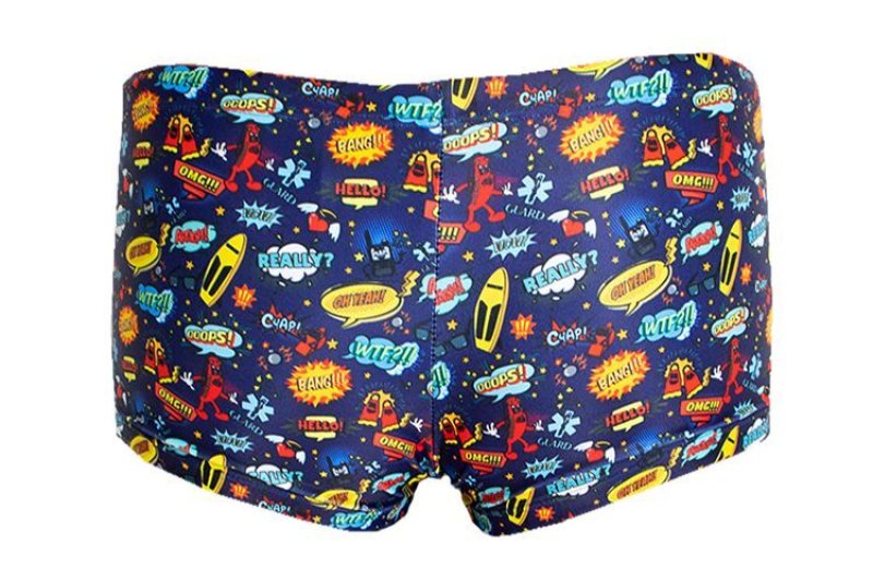 画像5: GUARD (ガード) / ライフセーバーイラスト水着(ジュニア男子 ボクサー) 子供用 競泳水着 (5)