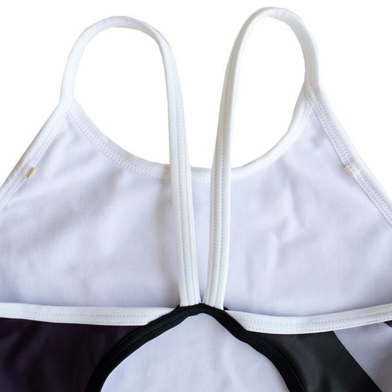 画像7: GUARD(ガード)×Aquasphere(アクアスフィア) / ブラックグレー・バイカラー女性水着 (ワンピース) レディース トレーニング水着 (7)