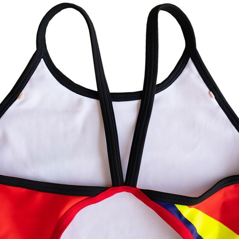 画像7: 【ネコポス対象商品】GUARD(ガード)×Aquasphere(アクアスフィア) / ブルーレッド・バイカラー女性水着 (ワンピース) レディース トレーニング水着 (7)