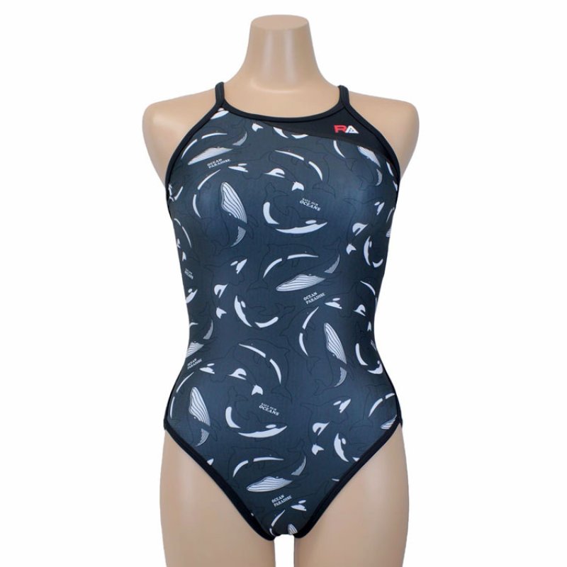 画像6: 【ネコポス対象商品】RA(アールエー) / 女性水着_RA124-FMALL(ワンピース) レディース トレーニング水着 (6)