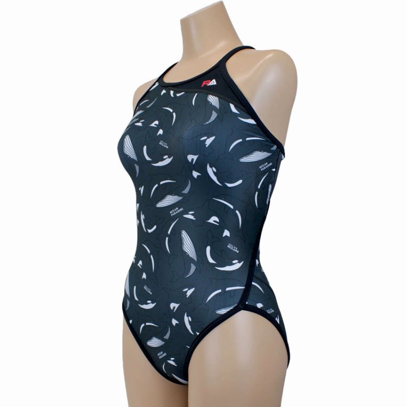 画像7: 【ネコポス対象商品】RA(アールエー) / 女性水着_RA124-FMALL(ワンピース) レディース トレーニング水着 (7)