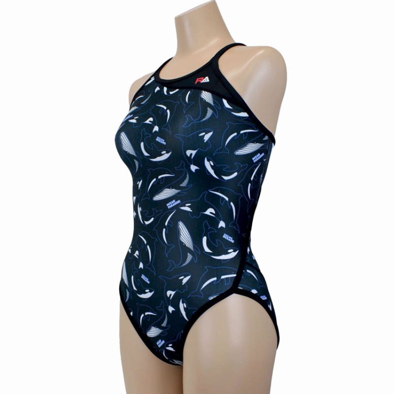 画像3: 【ネコポス対象商品】RA(アールエー) / 女性水着_RA124-FMALL(ワンピース) レディース トレーニング水着 (3)