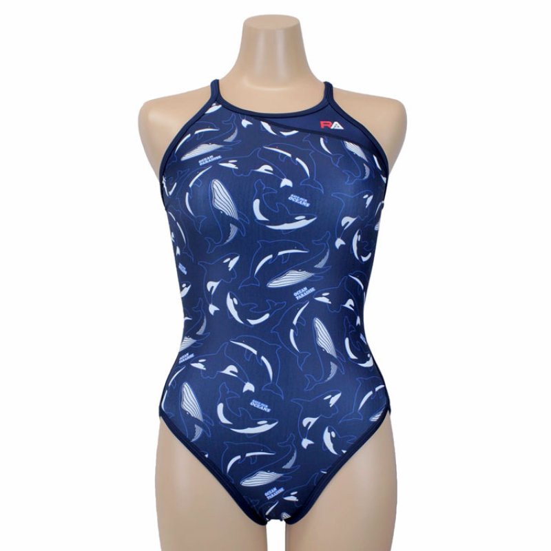 画像10: 【ネコポス対象商品】RA(アールエー) / 女性水着_RA124-FMALL(ワンピース) レディース トレーニング水着 (10)