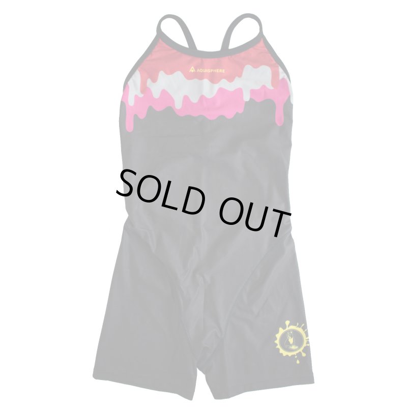 画像7: 【ネコポス対象商品】Aquasphere(アクアスフィア) / 女性水着_SWIMJANKY24'×AS(ブラック_オールインワン ハーフスパッツ) レディーストレーニング水着 (7)