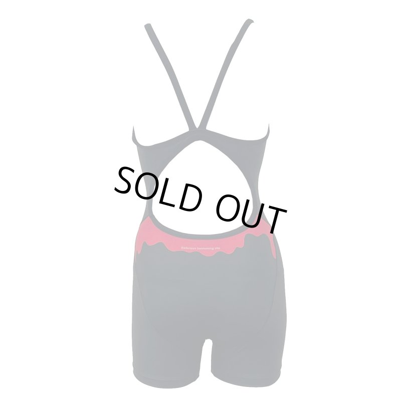 画像2: 【ネコポス対象商品】Aquasphere(アクアスフィア) / 女性水着_SWIMJANKY24'×AS(ブラック_オールインワン ハーフスパッツ) レディーストレーニング水着 (2)