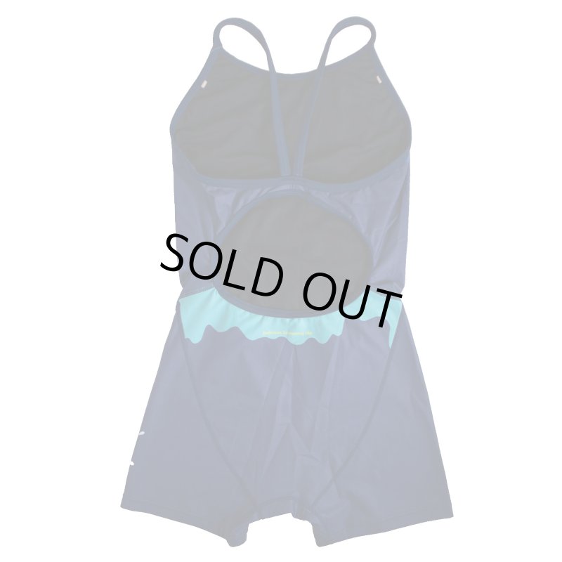 画像8: 【Sサイズのみ】Aquasphere(アクアスフィア) / 女性水着_SWIMJANKY24'×AS(ブルー_オールインワン ハーフスパッツ) レディーストレーニング水着 (8)