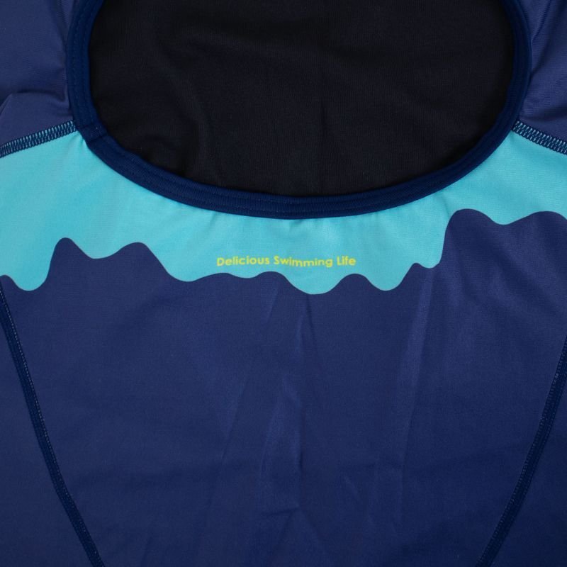 画像5: 【Sサイズのみ】Aquasphere(アクアスフィア) / 女性水着_SWIMJANKY24'×AS(ブルー_オールインワン ハーフスパッツ) レディーストレーニング水着 (5)