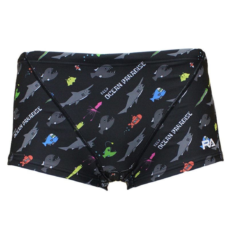 画像2: RA(アールエー) / ジュニア 男子 練習水着 ( ジュニア ボクサー ) 子供用 [120-130サイズ展開] (2)