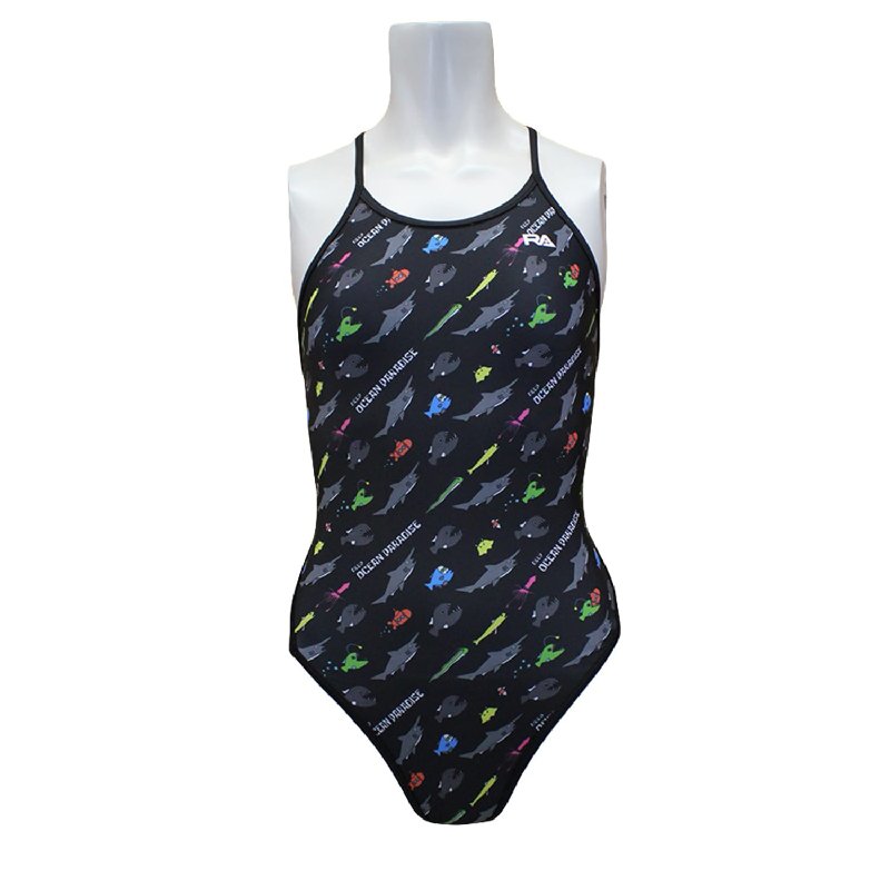 画像2: RA(アールエー) / ジュニア 女子水着 ( ジュニア ワンピース ) 子供用 トレーニング水着 (2)