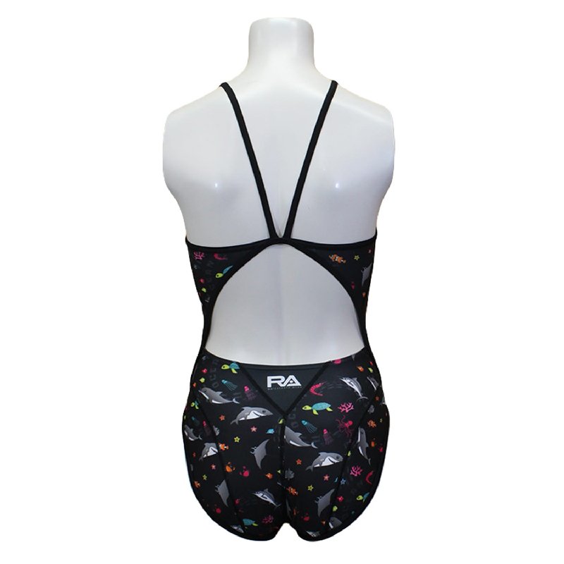 画像4: RA(アールエー) / ジュニア 女子水着 ( ジュニア ワンピース ) 子供用 トレーニング水着 (4)