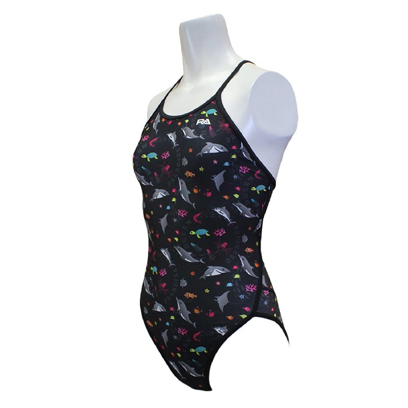 画像3: RA(アールエー) / ジュニア 女子水着 ( ジュニア ワンピース ) 子供用 トレーニング水着 (3)