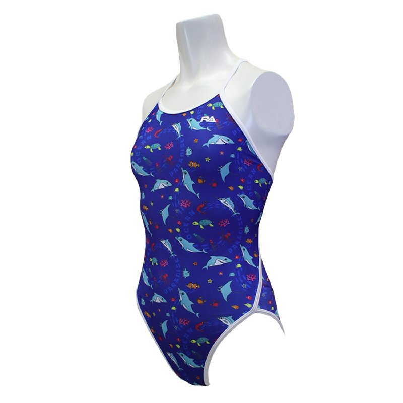 画像6: RA(アールエー) / ジュニア 女子水着 ( ジュニア ワンピース ) 子供用 トレーニング水着 (6)