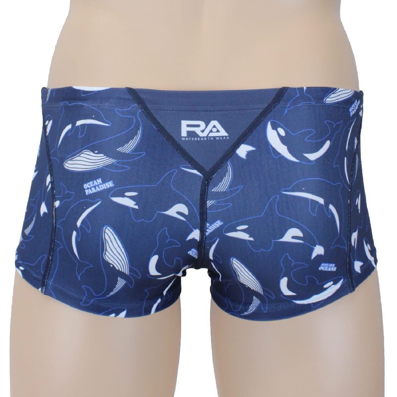 画像9: RA メンズ練習用競泳水着 ボックス型 - RA124-BMALL｜ 耐久性抜群＆快適フィット (9)