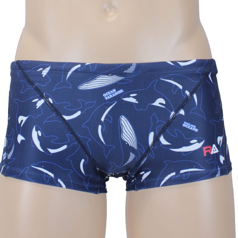 画像7: RA メンズ練習用競泳水着 ボックス型 - RA124-BMALL｜ 耐久性抜群＆快適フィット (7)