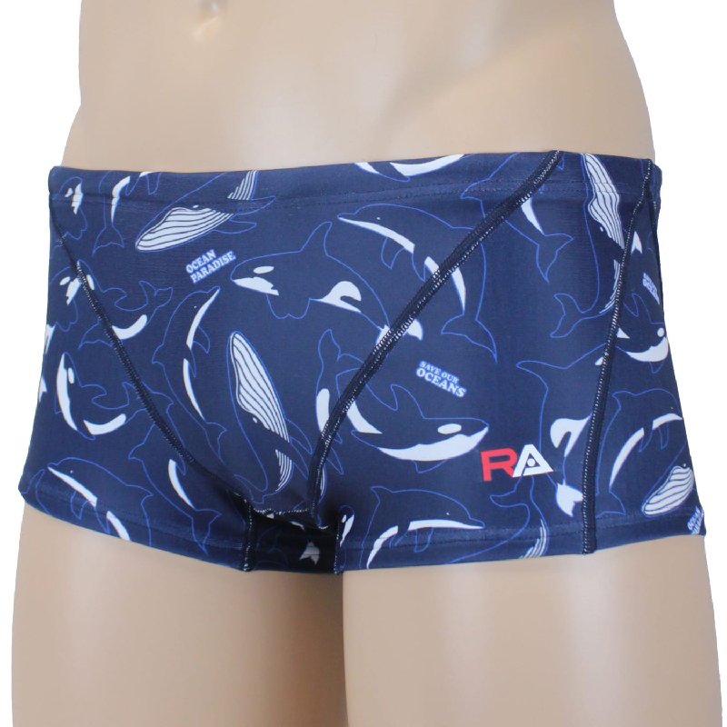 画像8: RA メンズ練習用競泳水着 ボックス型 - RA124-BMALL｜ 耐久性抜群＆快適フィット (8)