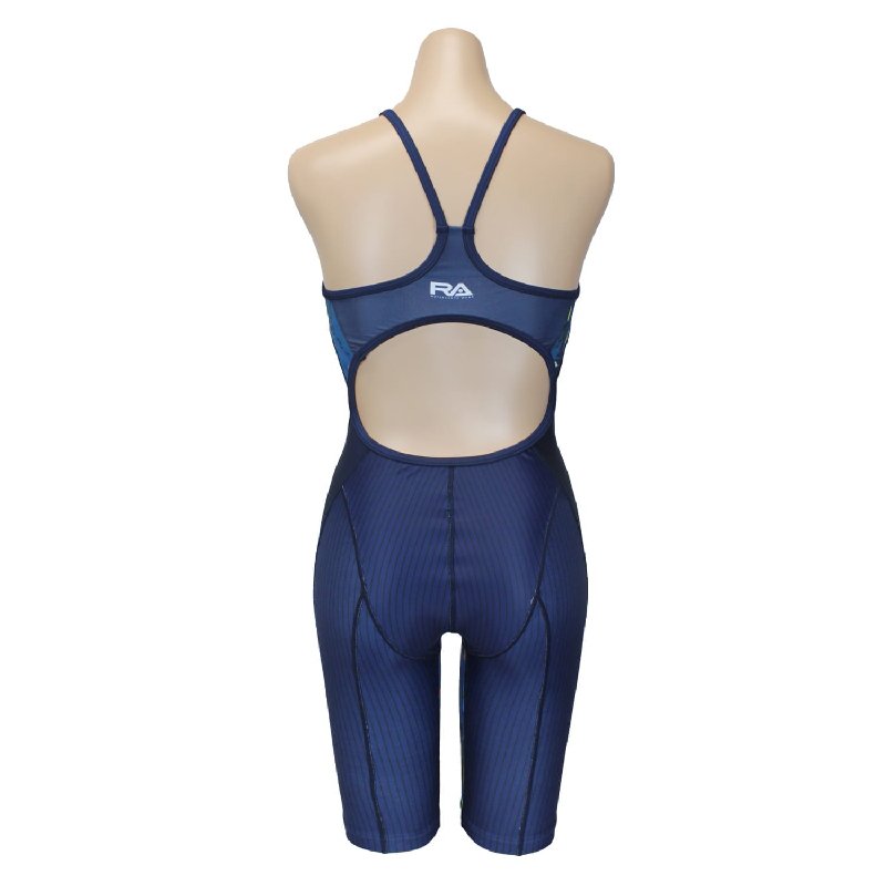 画像7: 【パッドなし】RA(アールエー) / 女性水着 (オールインワン セミロングスパッツ) レディース ワンピース トレーニング水着 (7)