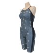 画像3: 【パッド付き】RA(アールエー) / 女性水着 (オールインワン セミロングスパッツ) レディース ワンピース トレーニング水着 (3)
