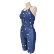 画像6: 【パッド付き】RA(アールエー) / 女性水着 (オールインワン セミロングスパッツ) レディース ワンピース トレーニング水着 (6)