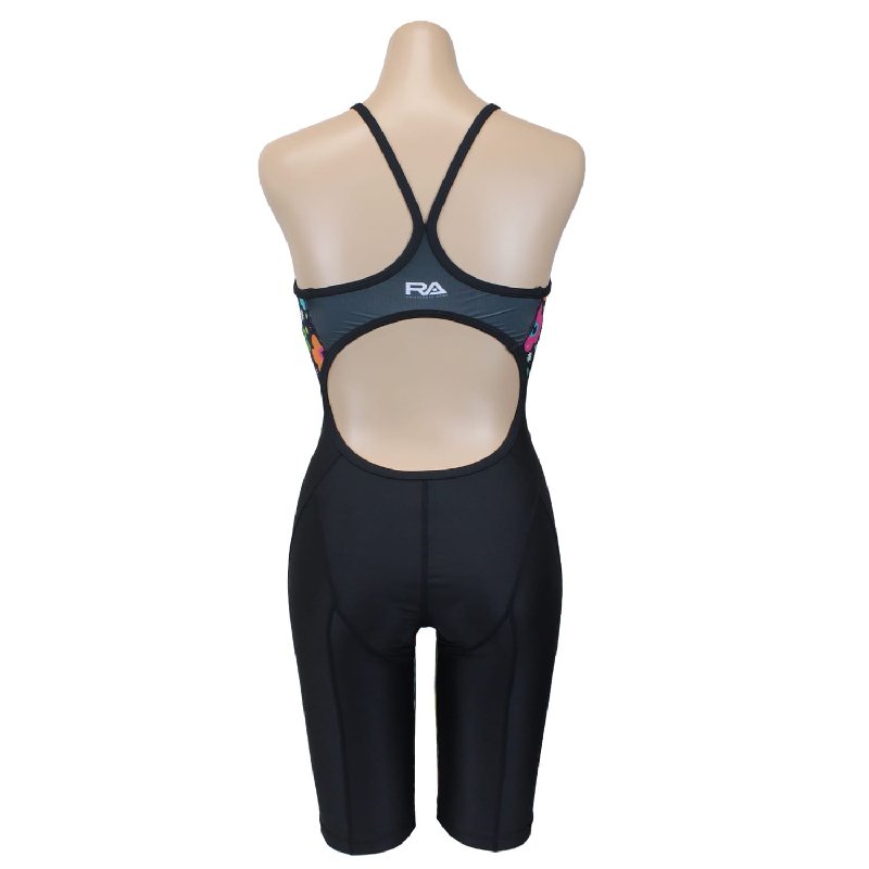 画像10: 【パッドなし】RA(アールエー) / 女性水着 (オールインワン セミロングスパッツ) レディース ワンピース トレーニング水着 (10)