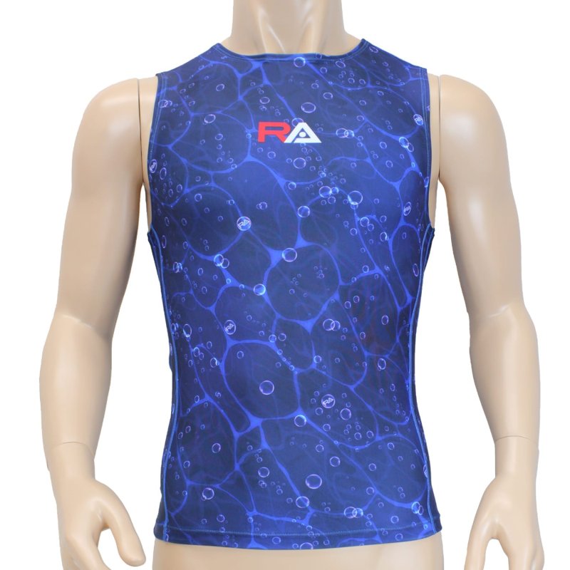 画像7: 【ネコポス対象商品】RA(アールエー) / 競泳練習用水着 トップス RA124-TKOXYG (メンズ タンクラッシュガード) (7)