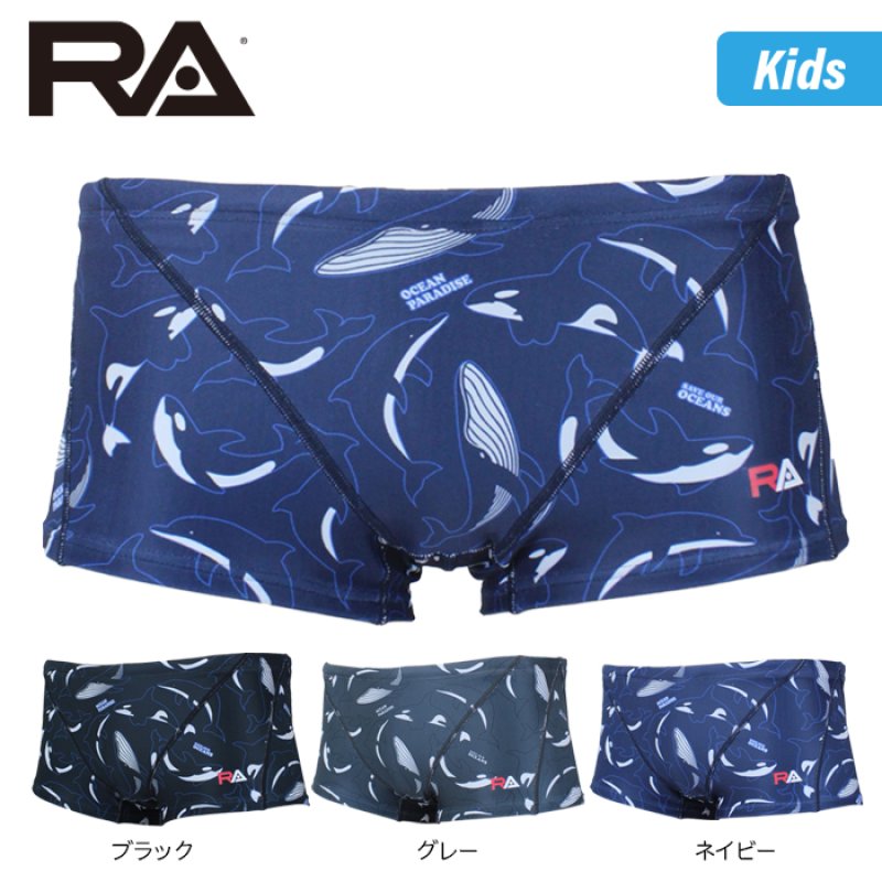 画像1: RA(アールエー) / ジュニア 男子 練習水着 ( ジュニア ボクサー ) 子供用 [120-150サイズ展開] (1)