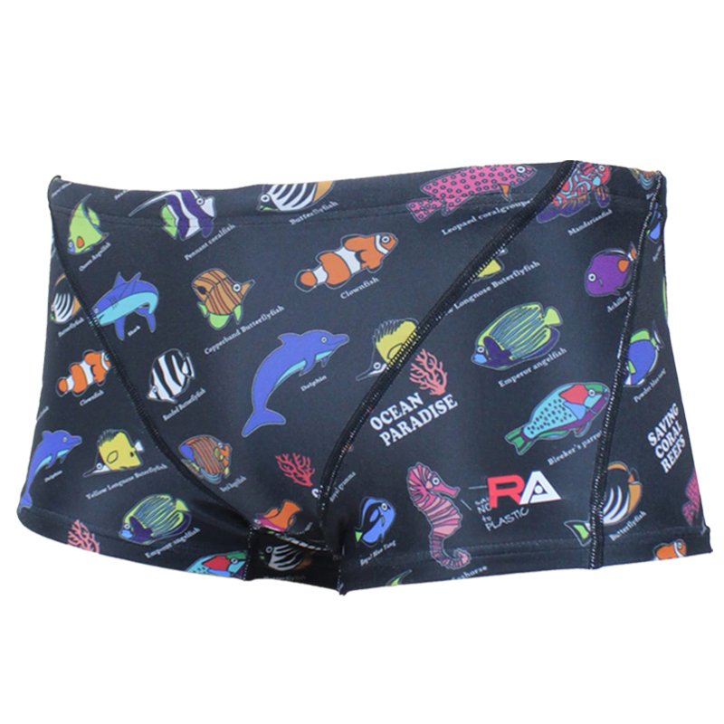 画像3: RA(アールエー) / ジュニア 練習水着 ( ジュニア ボクサー ) 子供用 [120-150サイズ展開] (3)