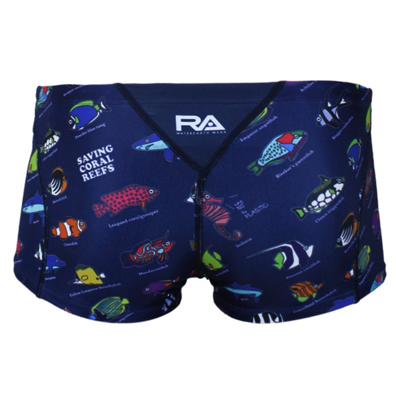 画像10: RA(アールエー) / ジュニア 練習水着 ( ジュニア ボクサー ) 子供用 [120-150サイズ展開] (10)