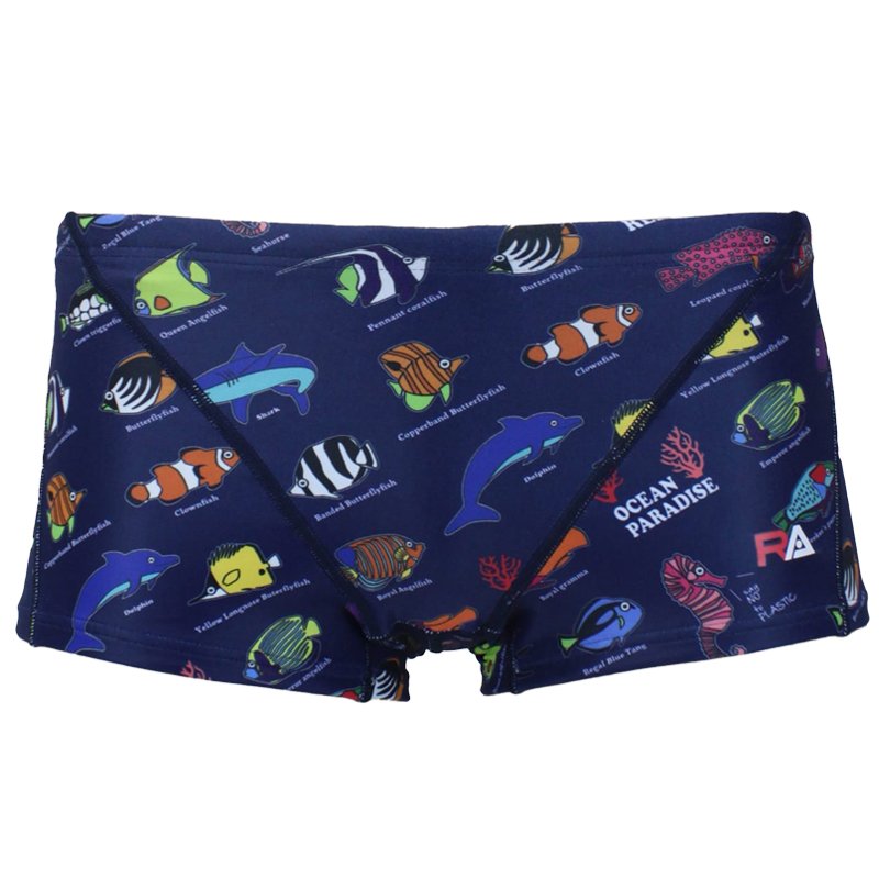 画像8: RA(アールエー) / ジュニア 練習水着 ( ジュニア ボクサー ) 子供用 [120-150サイズ展開] (8)