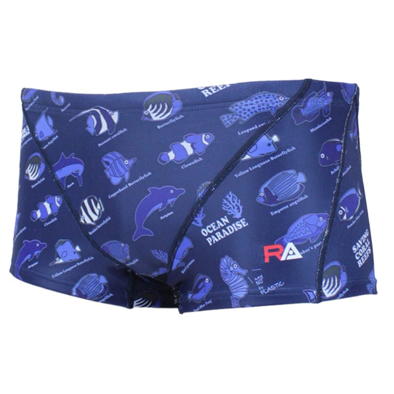 画像6: RA(アールエー) / ジュニア 練習水着 ( ジュニア ボクサー ) 子供用 [120-150サイズ展開] (6)